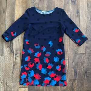 Boden Rachel Leaf Print Dress Size 6 Like New